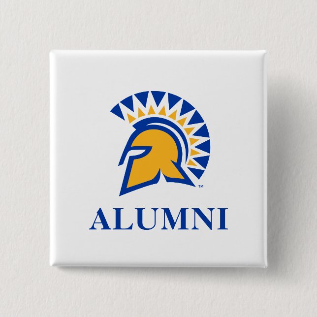 San Jose State Spartans Alumni 15 Cm Square Badge (Front)