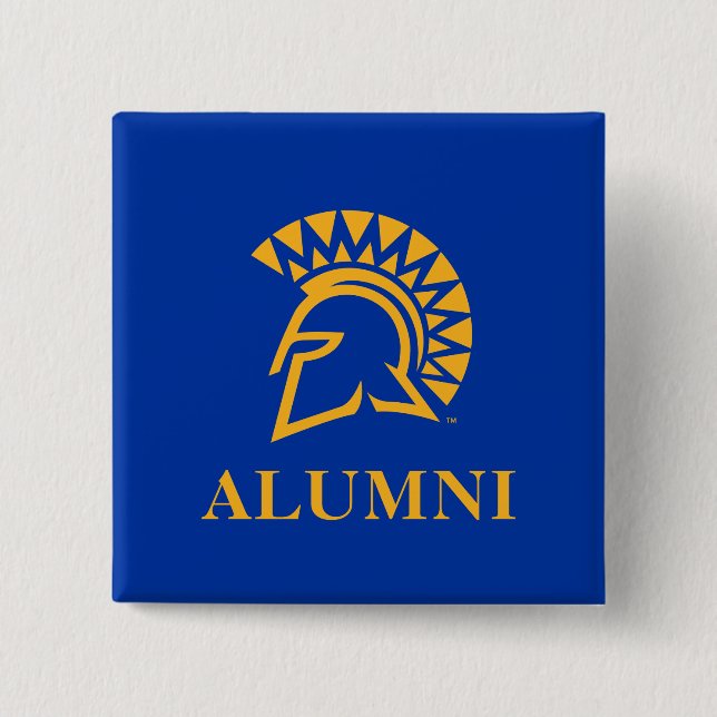 San Jose State Spartans Alumni 15 Cm Square Badge (Front)