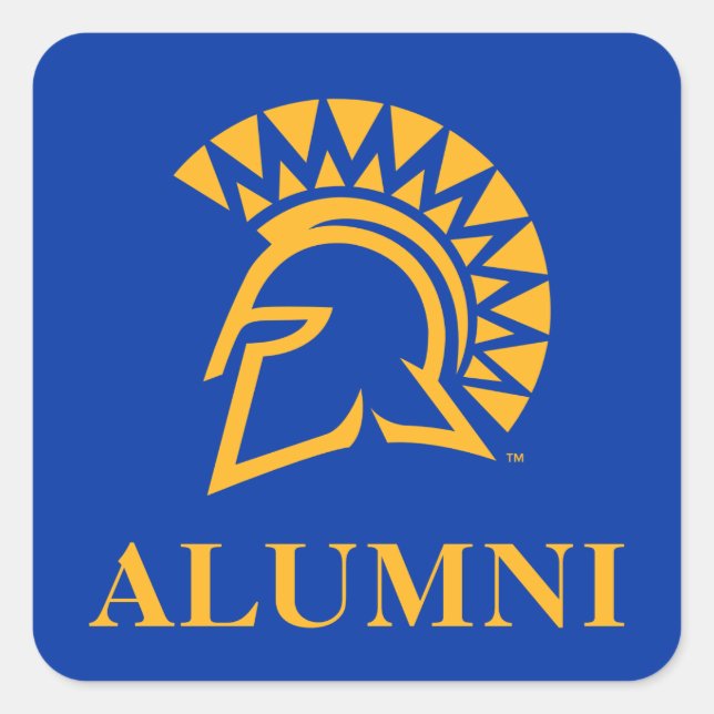 San Jose State Spartans Alumni Square Sticker (Front)