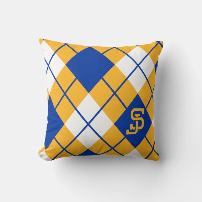 San Jose State Spartans argyle Cushion (Front)