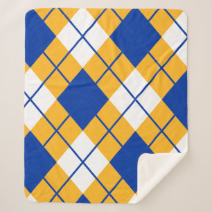 San Jose State Spartans argyle Sherpa Blanket