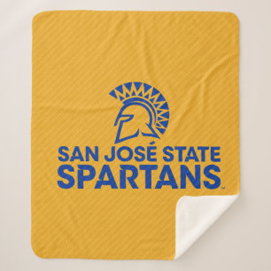 San Jose State Spartans Carbon Fibre Pattern Sherpa Blanket