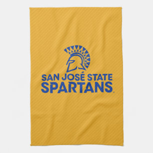 San Jose State Spartans Carbon Fibre Pattern Tea Towel