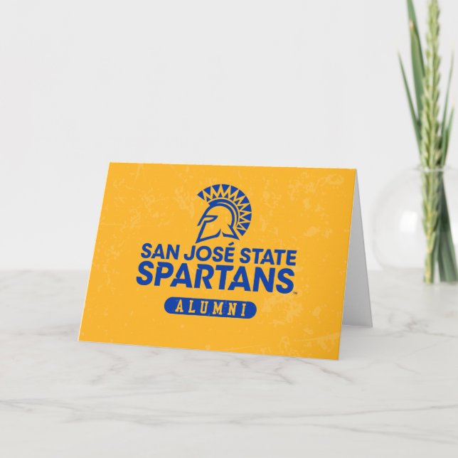 San Jose State Spartans Distressed Card (Front)