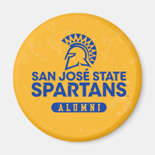 San Jose State Spartans Distressed Magnet