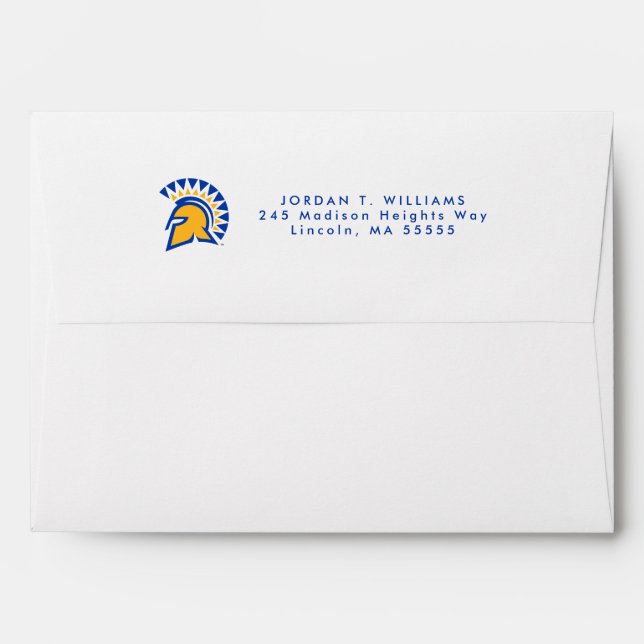 San Jose State Spartans Envelope (Back (Top Flap))