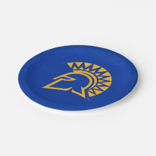 San Jose State Spartans Logo Watermark Paper Plate
