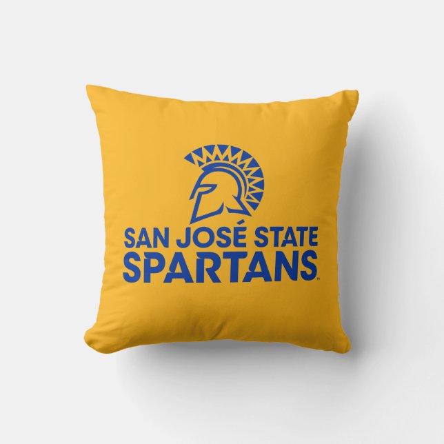 San Jose State Spartans Logo Wordmark Cushion (Front)