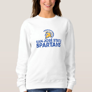 San Jose State Spartans Logo Wordmark Distressed Sweatshirt