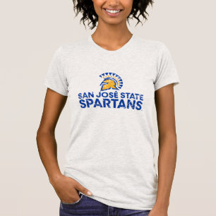 San Jose State Spartans Logo Wordmark Distressed T-Shirt