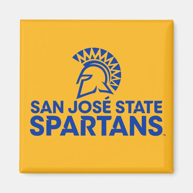 San Jose State Spartans Logo Wordmark Magnet (Front)