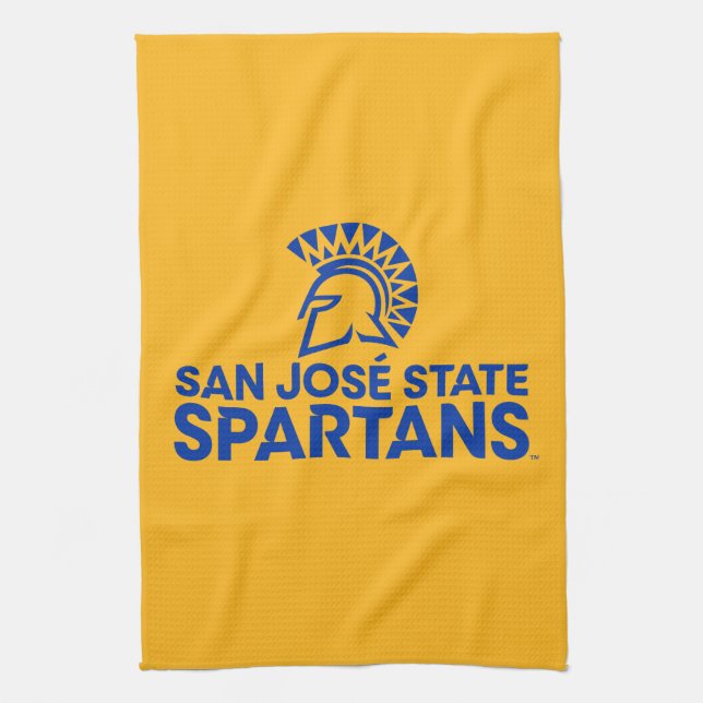 San Jose State Spartans Logo Wordmark Tea Towel (Vertical)