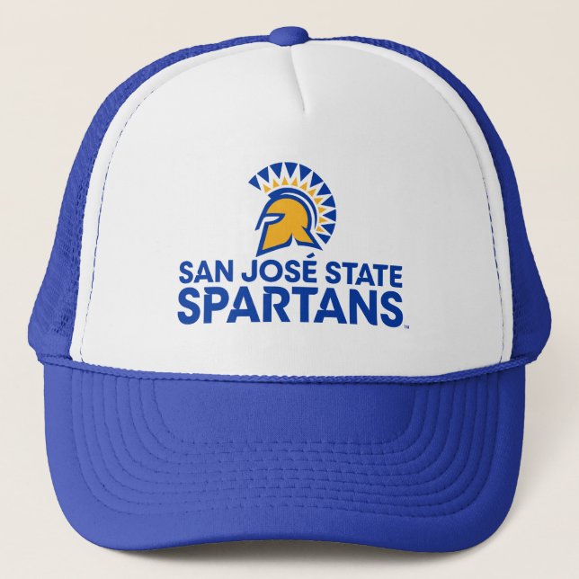 San Jose State Spartans Logo Wordmark Trucker Hat (Front)