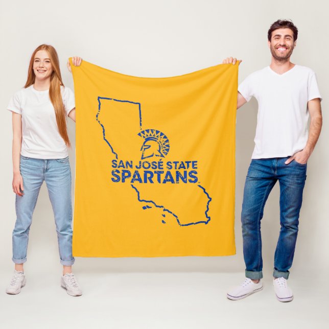 San Jose State Spartans Love Fleece Blanket (In Situ)