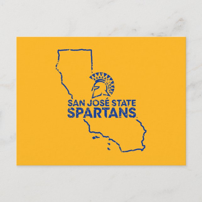 San Jose State Spartans Love Invitation Postcard (Front)