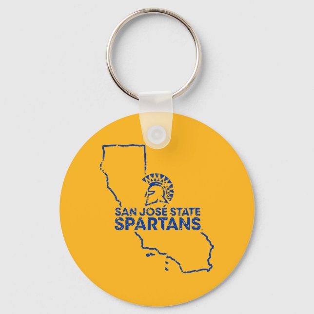 San Jose State Spartans Love Key Ring (Front)