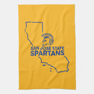 San Jose State Spartans Love Tea Towel