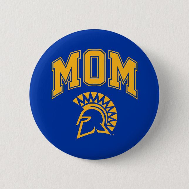 San Jose State Spartans Mum 6 Cm Round Badge (Front)