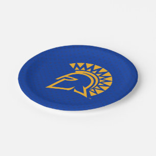 San Jose State Spartans Polka Dot Pattern Paper Plate