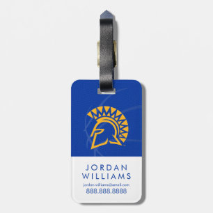 San Jose State Spartans State Basketball Luggage Tag