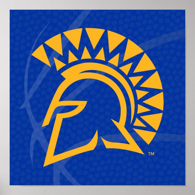 San Jose State Spartans State Basketball Poster (Front)