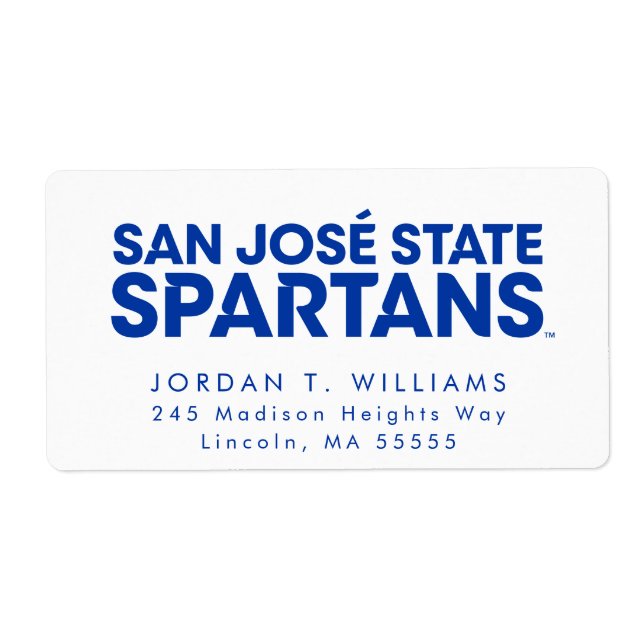 San Jose State Spartans Wordmark (Front)