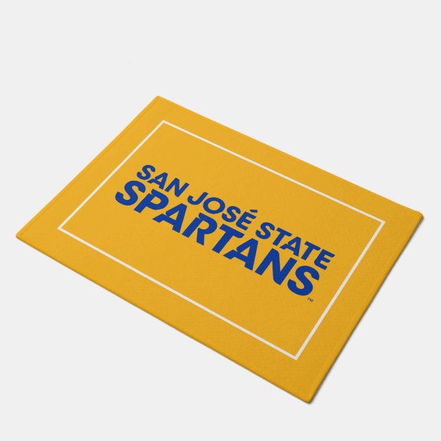 San Jose State Spartans Wordmark Doormat (Angled)