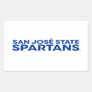 San Jose State Spartans Wordmark Rectangular Sticker