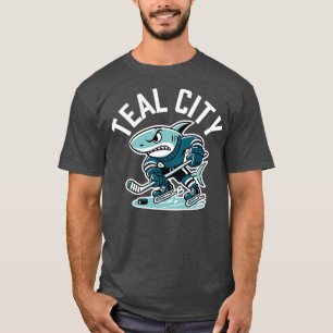 San Jose Teal Town Hockey Fan Shirt California Hoc