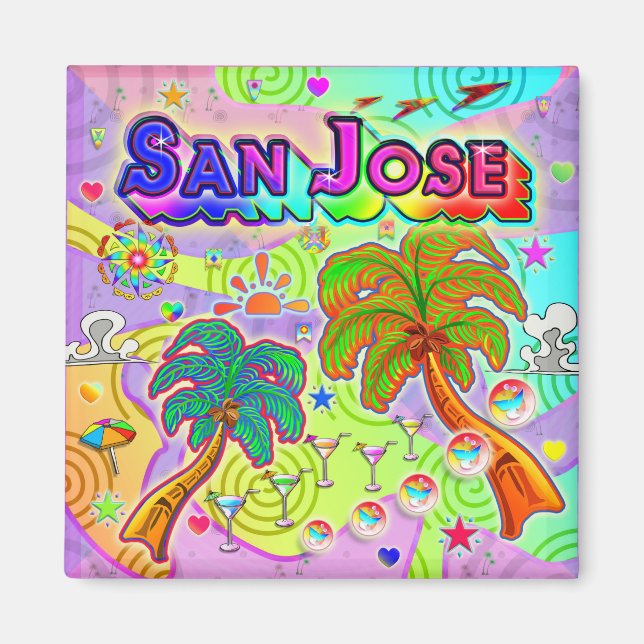 San Jose Vacation Target Magnet (Front)