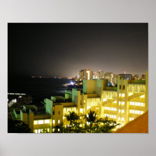 San Juan City View by RZB Poster