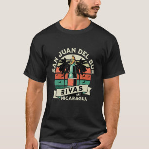 San Juan Del Sur Rivas Nicaragua Map Artesanía Sou T-Shirt