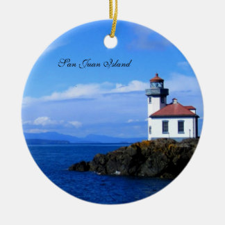 San Juan Island Ceramic Tree Decoration