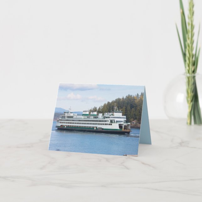 San Juan Island Ferry at Friday Harbour Card (Front)