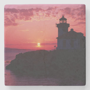 San Juan Island, Lime Kiln Lighthouse Stone Coaster