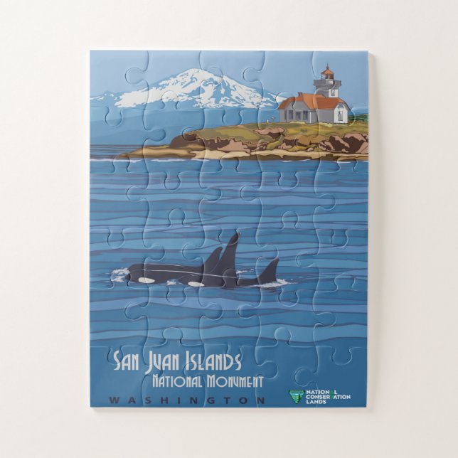 San Juan Islands National Monument Poster Jigsaw Puzzle (Vertical)