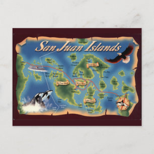 San Juan Islands WA Postcard