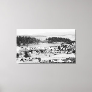 San Juan Islands, WashingtonAerial View of Canvas Print