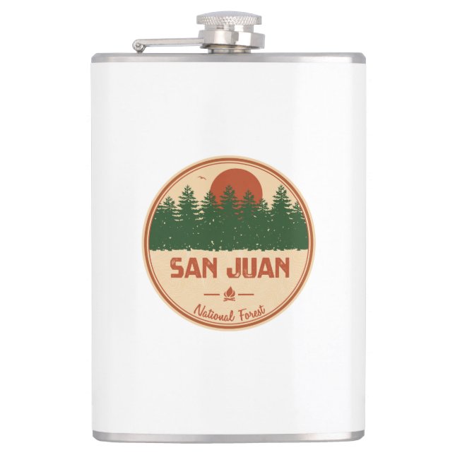 San Juan National Forest Hip Flask (Front)