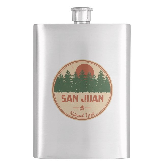 San Juan National Forest Hip Flask (Front)