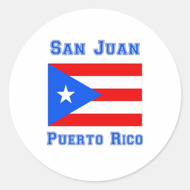 San Juan Puerto Rico  Classic Round Sticker (Front)