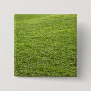 San Juan, Puerto Rico - Green grass is 15 Cm Square Badge