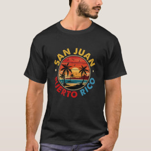 San Juan Puerto Rico Vintage Graphic Retro 70s Vac T-Shirt