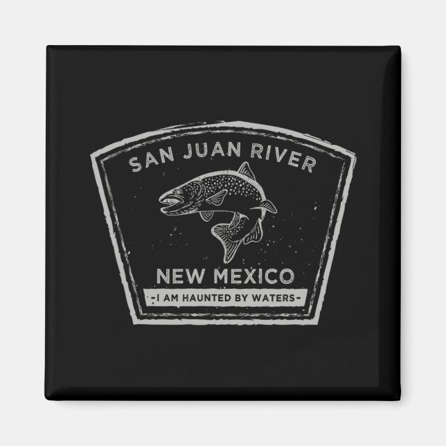 San Juan River New Mexico Fly Fishing Shirt  Magnet (Front)