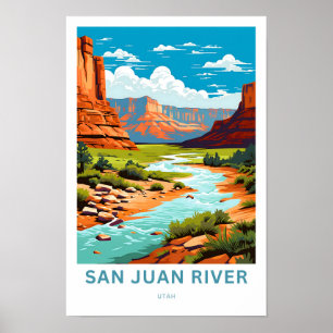 San Juan River Utah Travel Print
