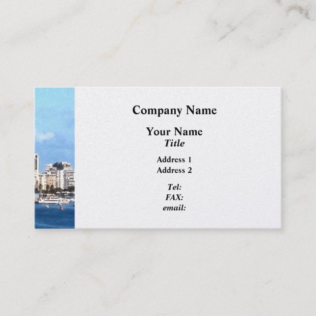 San Juan Skyline Business Card (Front)