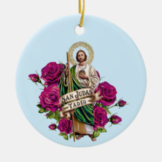 San Judas Tadeo Ceramic Tree Decoration