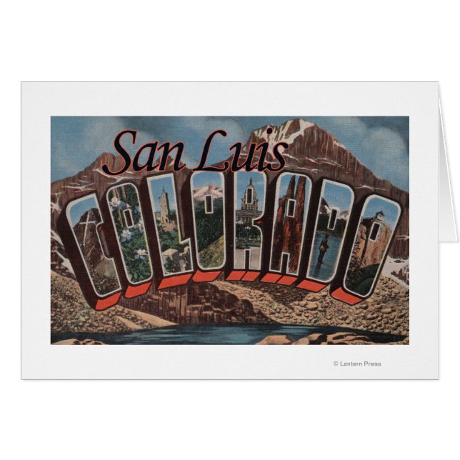 San Luis, Colorado - Large Letter Scenes (Front Horizontal)