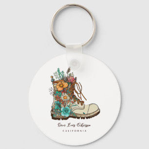 San Luis Obispo Hiking Outdoors Souvenir Key Ring