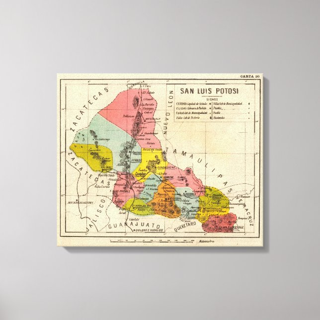 San Luis Potosi, Mexico 2 Canvas Print (Front)